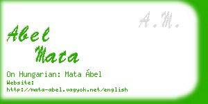 abel mata business card